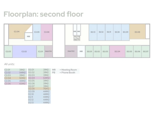 Plattegrond  tweede verdieping