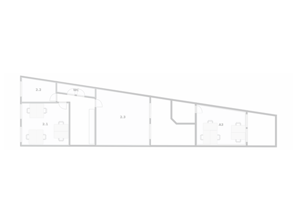 Plattegrond tweede verdieping