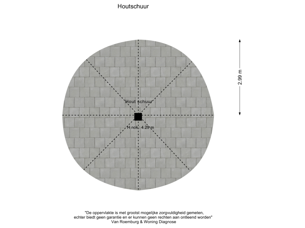 Bekijk plattegrond van Hout schuur van Wehmestraat 1