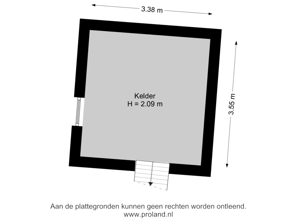 Bekijk plattegrond van Kelder van Brink 3-A