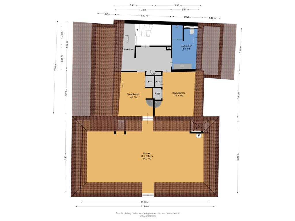 Bekijk plattegrond van 1e Verdieping van Brink 3-A