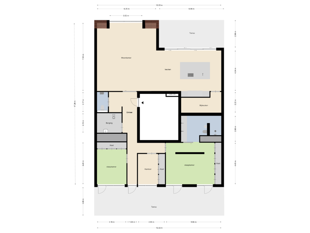 Bekijk plattegrond van Begane grond van Wilhelminaplein 10-D02