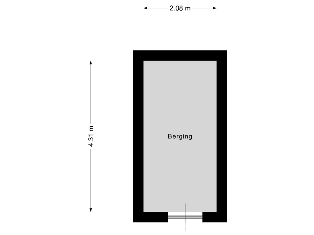 Bekijk plattegrond van Berging van Wilhelminaplein 10-D02