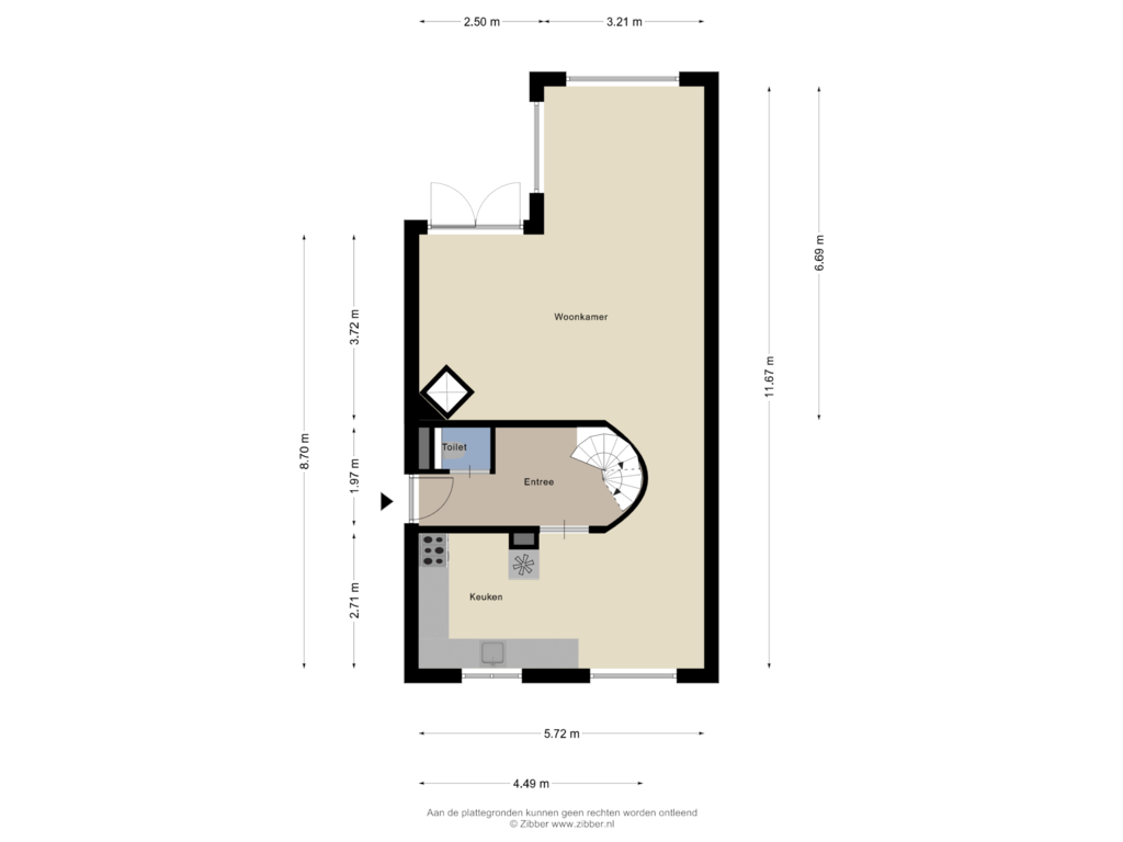 Bekijk plattegrond van Begane grond van Fazantenstraat 42