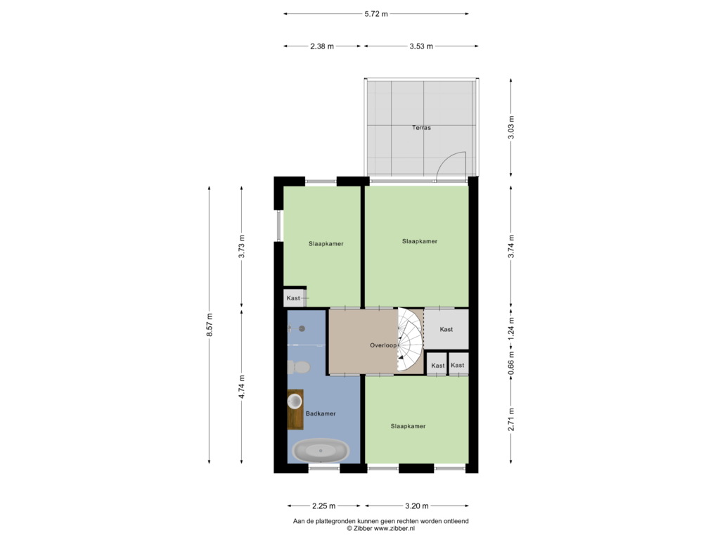 Bekijk plattegrond van Eerste verdieping van Fazantenstraat 42