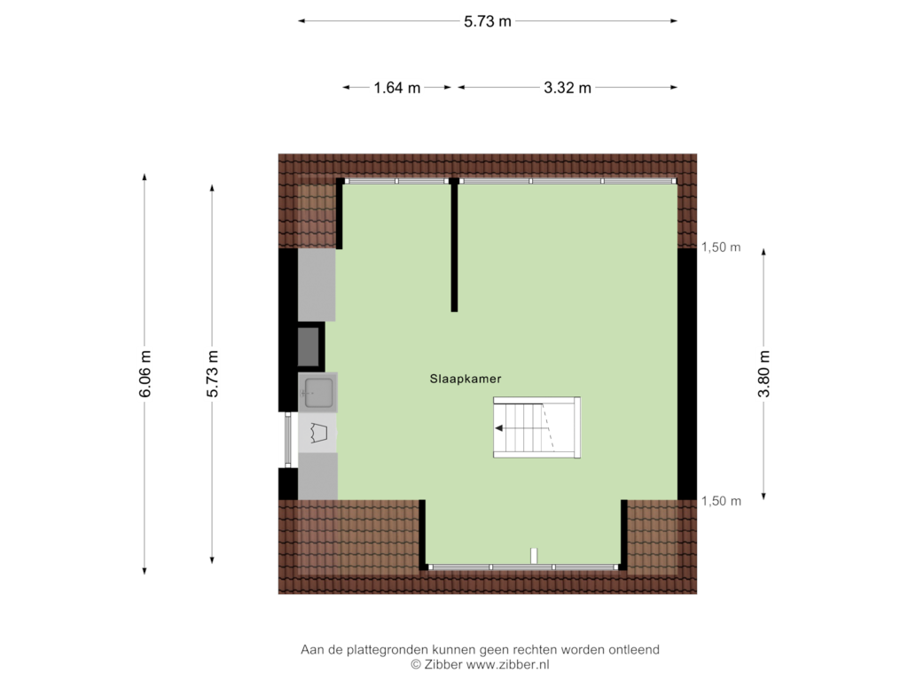 Bekijk plattegrond van Tweede Verdieping van Fazantenstraat 42