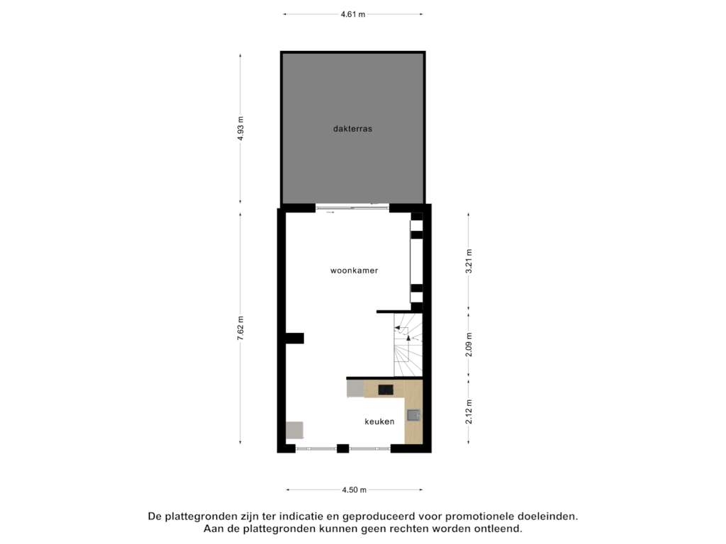 Bekijk plattegrond van 1e verdieping van Zwaanshals 232