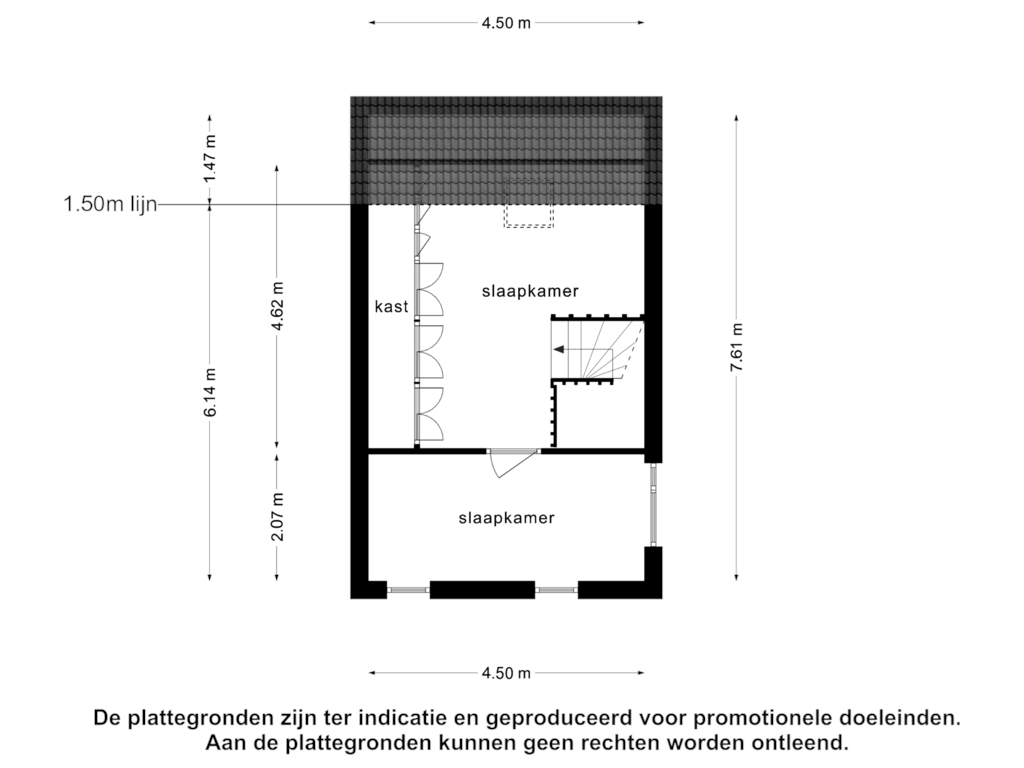 Bekijk plattegrond van 3e verdieping van Zwaanshals 232