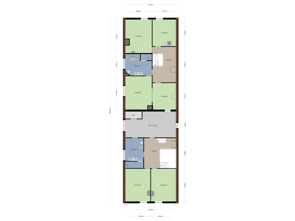 Bekijk plattegrond van Eerste verdieping van Langstraat 5