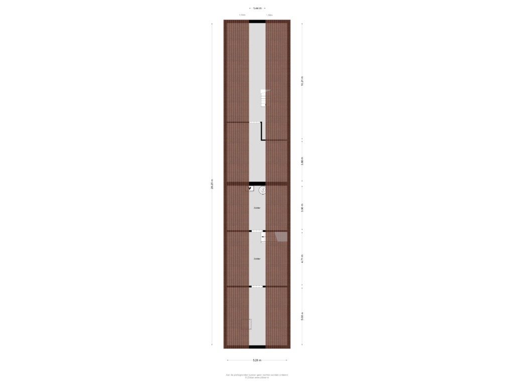 Bekijk plattegrond van Zolder van Langstraat 5