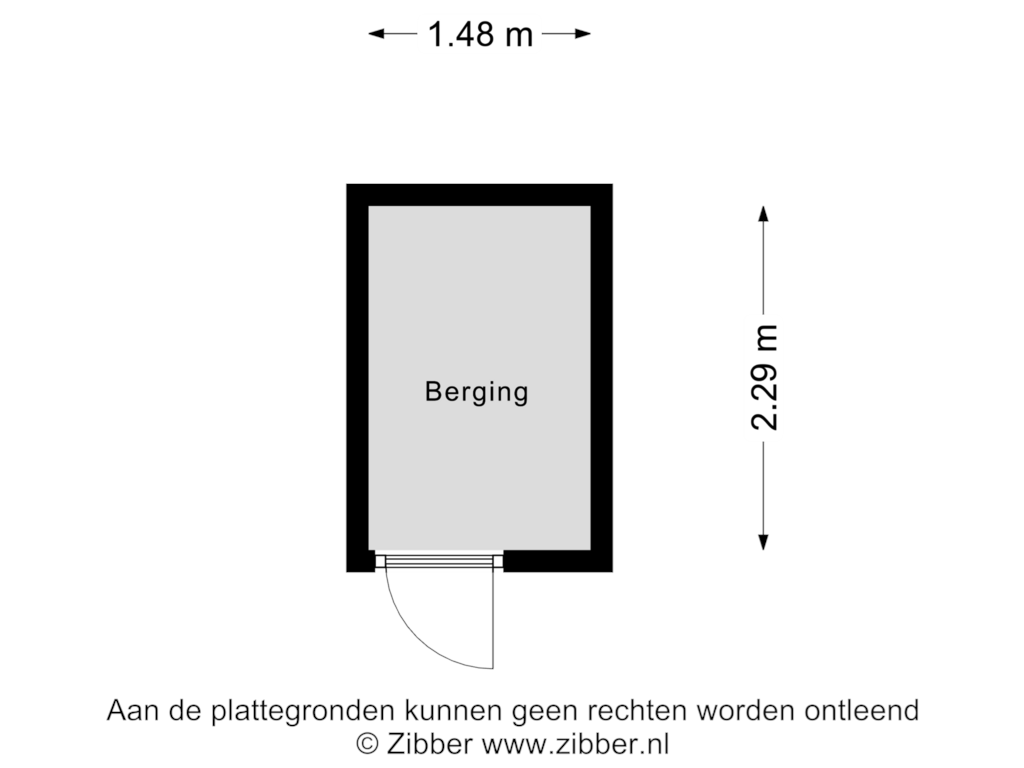 Bekijk plattegrond van Berging van Langstraat 5