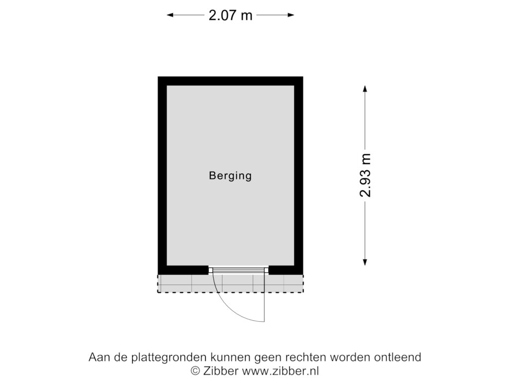 Bekijk plattegrond van Berging van Langstraat 5