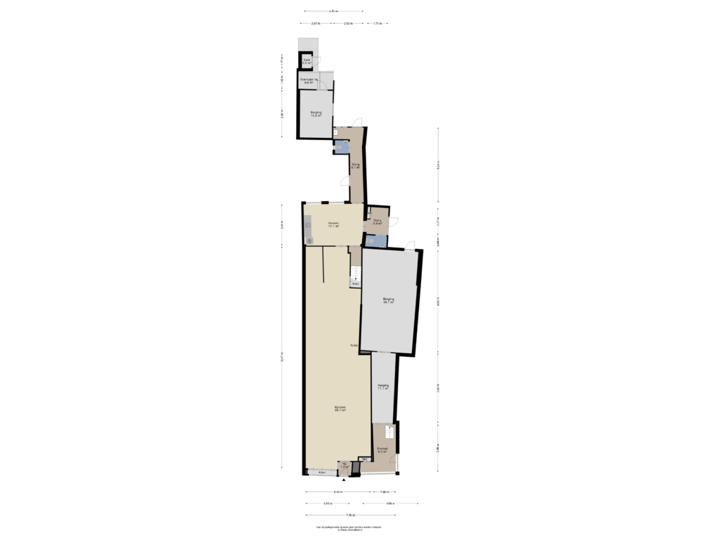 View floorplan of Begane grond of Voorstraat 196