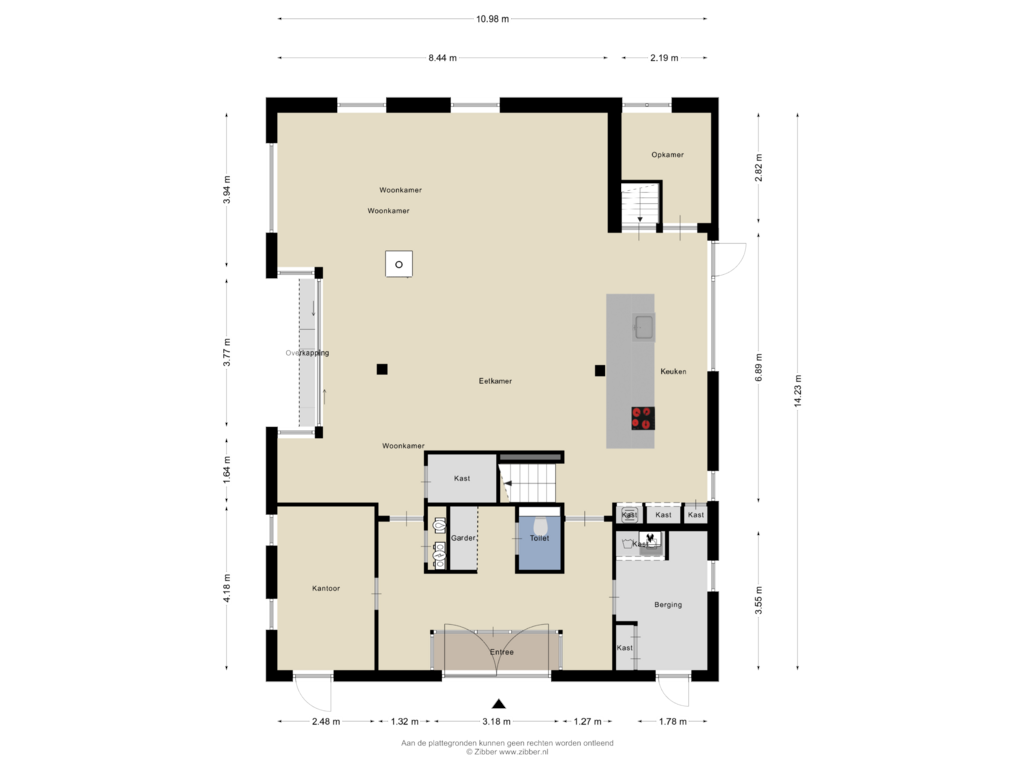 Bekijk plattegrond van Begane grond van Akkerweg 2