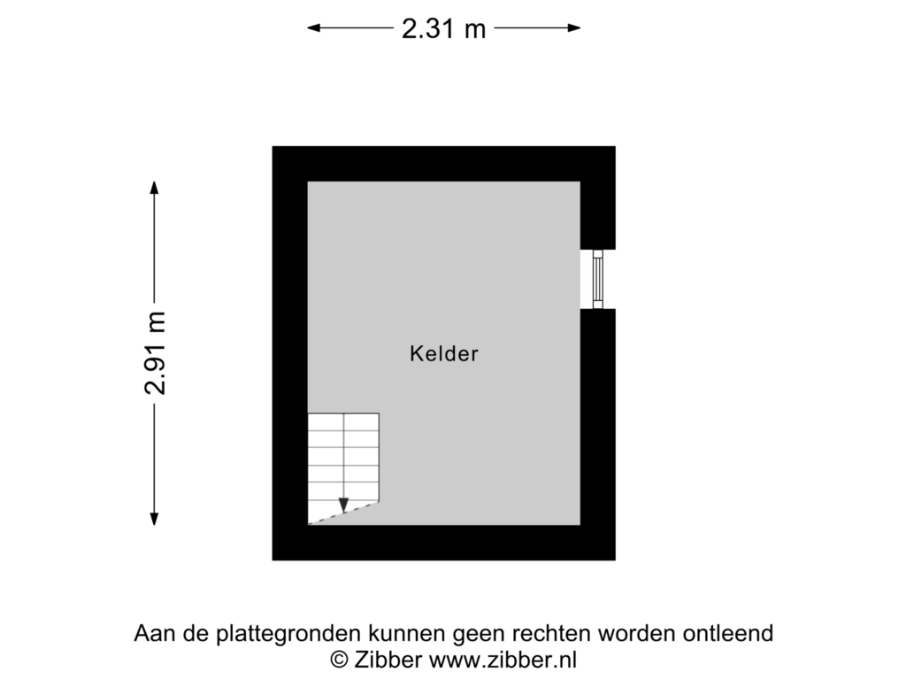 Bekijk plattegrond van Kelder van Akkerweg 2