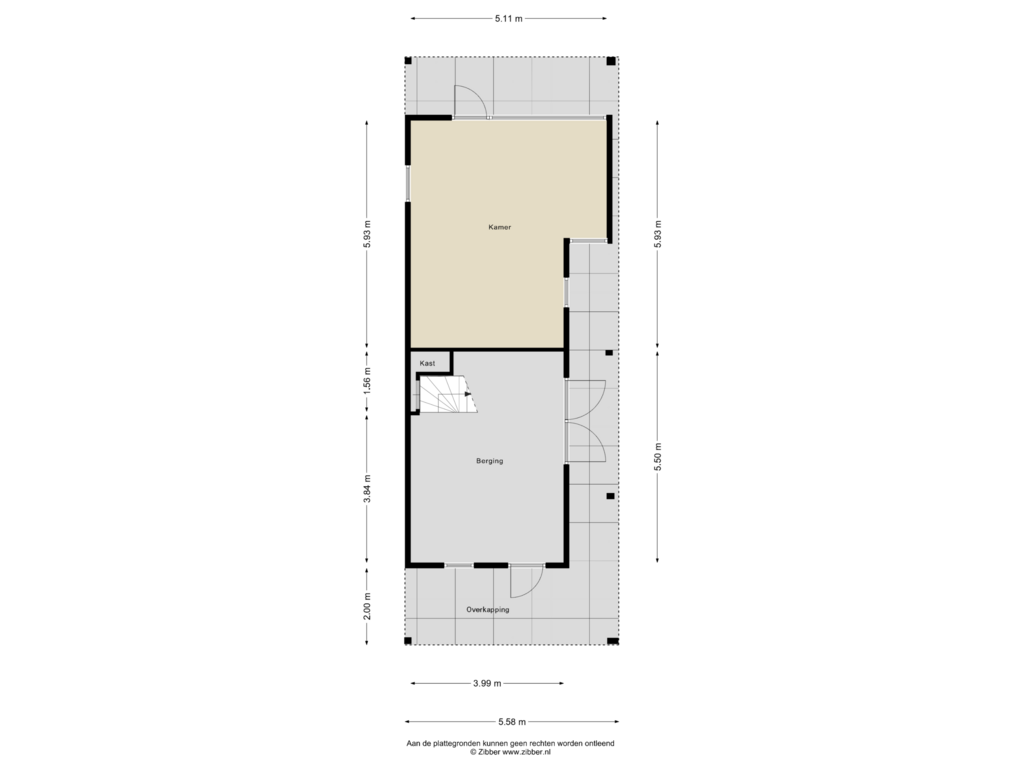 Bekijk plattegrond van Bijgebouw van Akkerweg 2