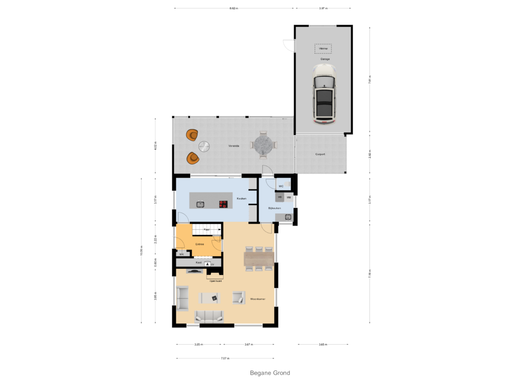 Bekijk plattegrond van Begane Grond van Capucijnenstraat 66