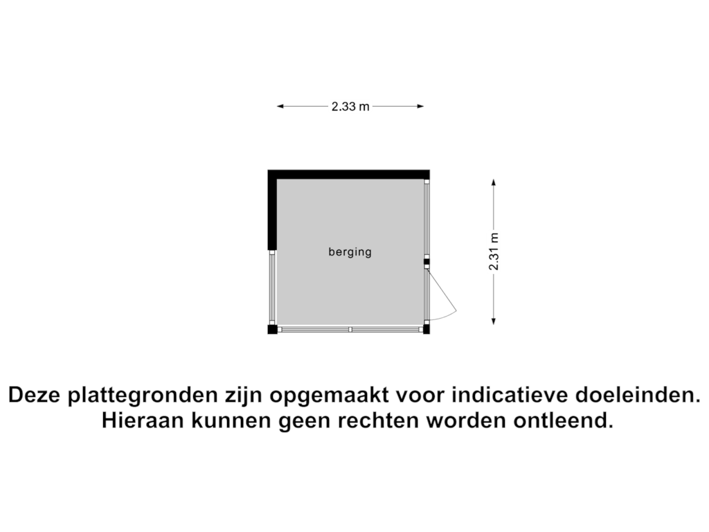 Bekijk plattegrond van Berging van Bergse Linker Rottekade 200