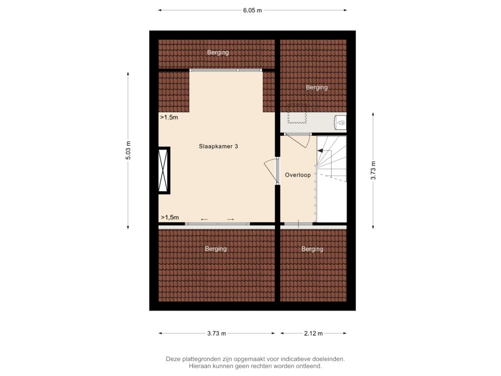 Bekijk plattegrond van 2e Verdieping van Strengweg 11