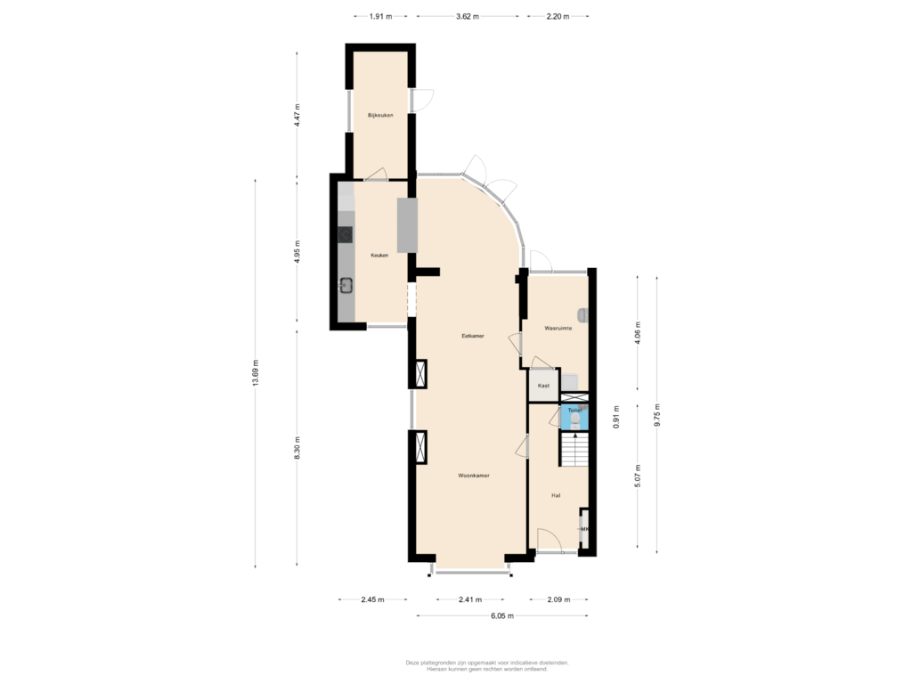 Bekijk plattegrond van Begane Grond van Strengweg 11