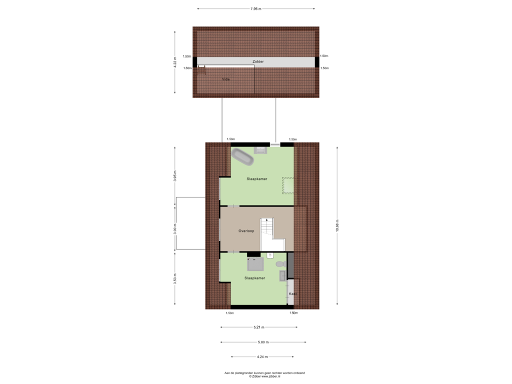 View floorplan of Eerste verdieping of Kalkboei 1