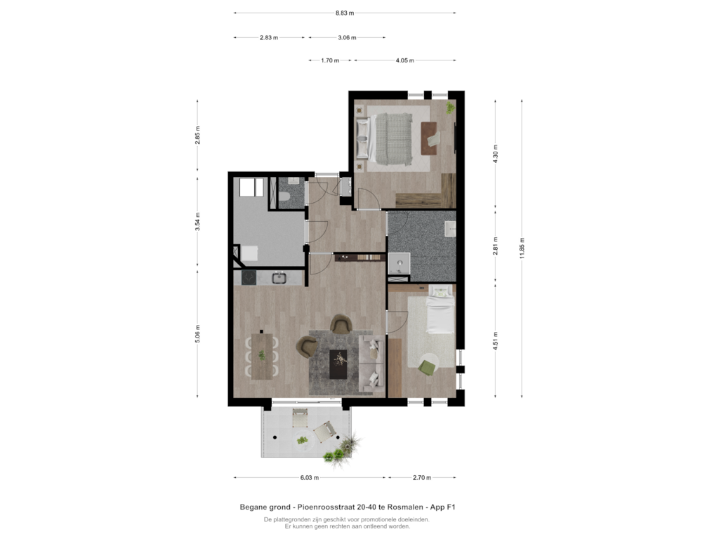 Bekijk plattegrond van Begane grond van Pioenroosstraat 30