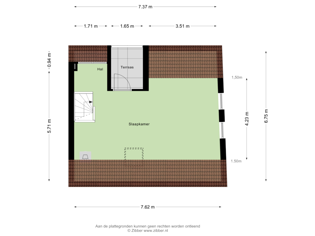 Bekijk plattegrond van Eerste Verdieping van Dubbele Buurt 2