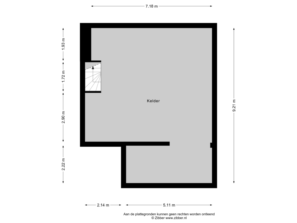 Bekijk plattegrond van Kelder van Dubbele Buurt 2