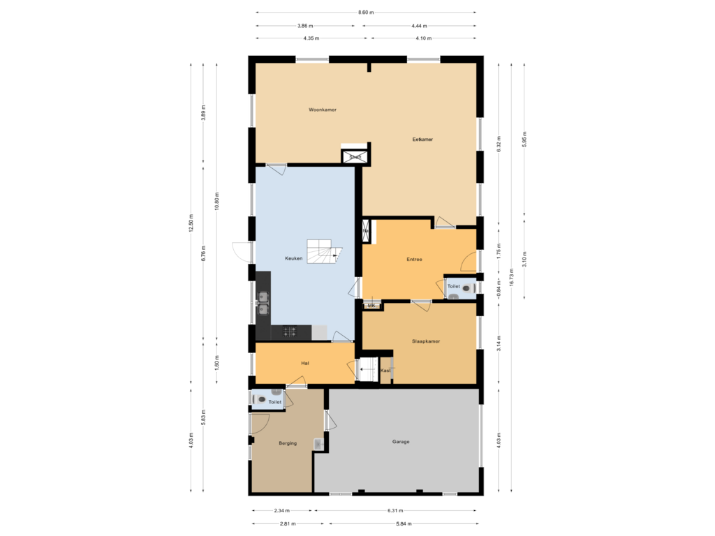 View floorplan of Begane grond of Herenbrinksweg 7