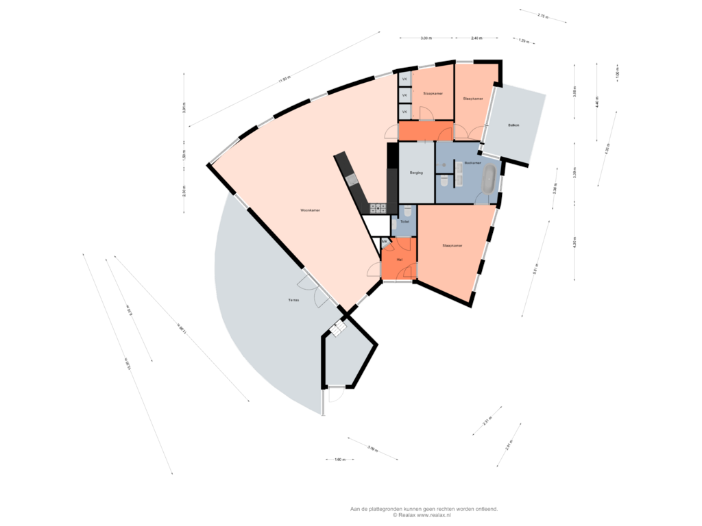 View floorplan of Verdieping of S.L. Louwesstraat 2-81