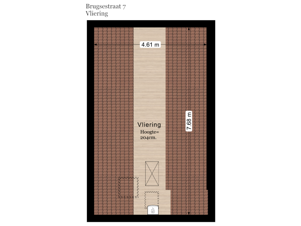 Bekijk plattegrond van Vliering van Brugsestraat 7