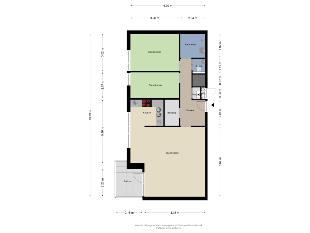 Bekijk plattegrond van Appartement van De Heugden 293