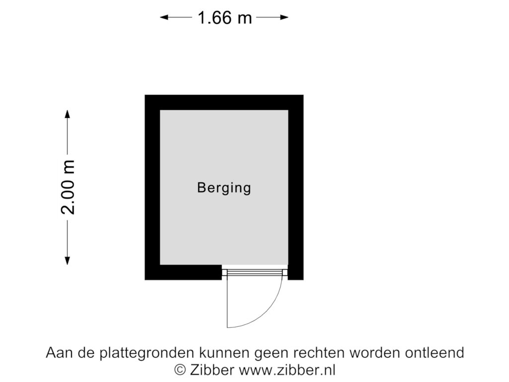 Bekijk plattegrond van Berging van De Heugden 293