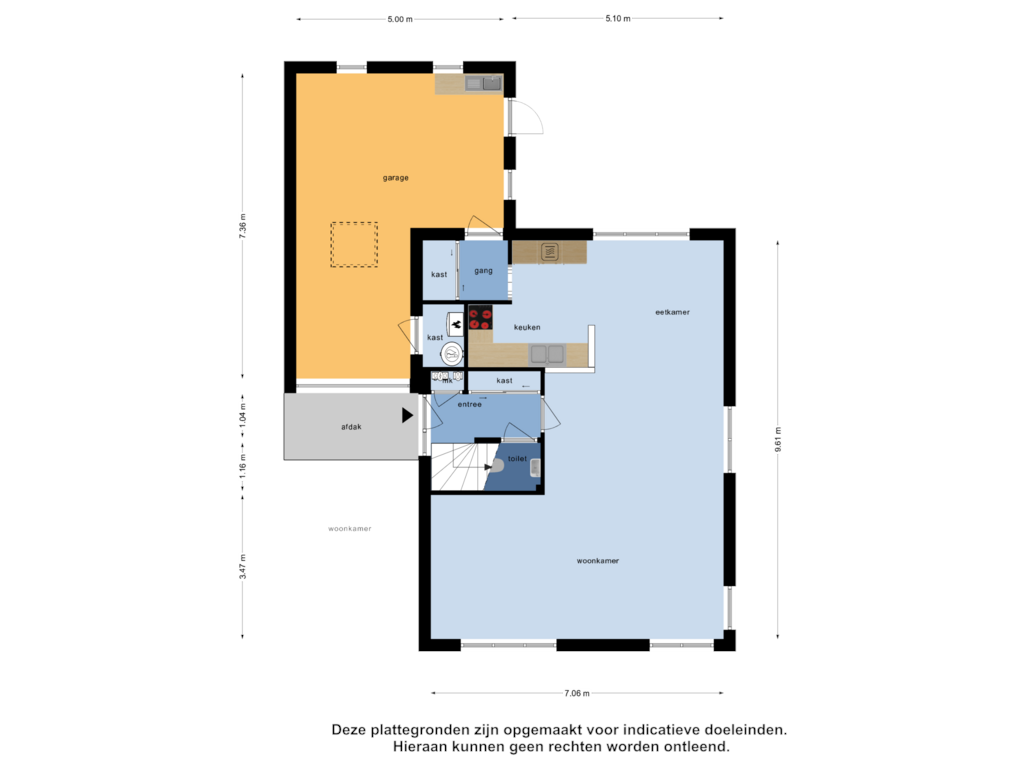 Bekijk plattegrond van Begane Grond van Hoogaars 2