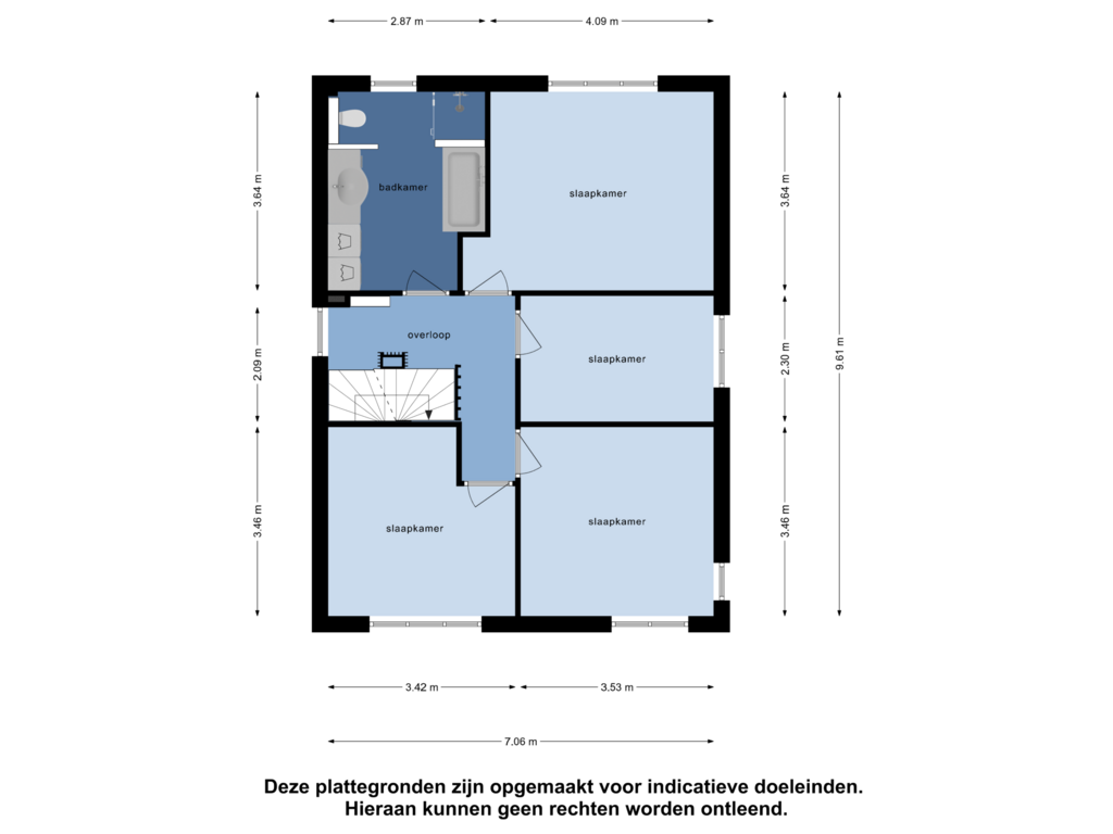 Bekijk plattegrond van Eerste Verdieping van Hoogaars 2