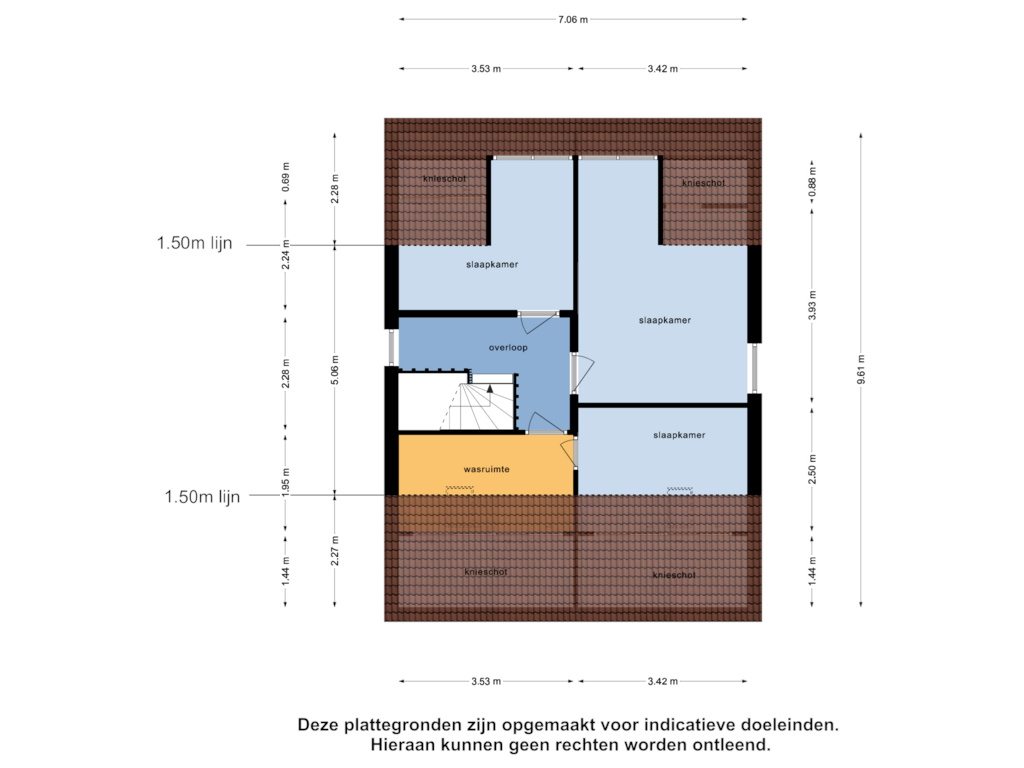 Bekijk plattegrond van Tweede Verdieping van Hoogaars 2