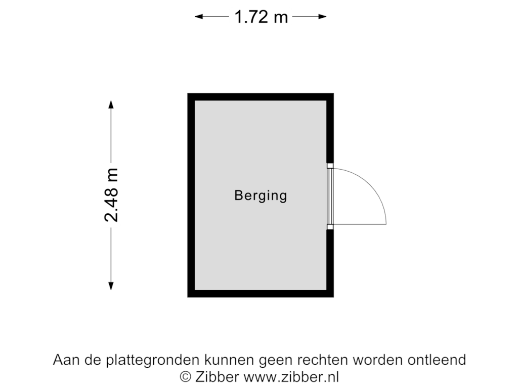 View floorplan of Berging of De Heugden 335