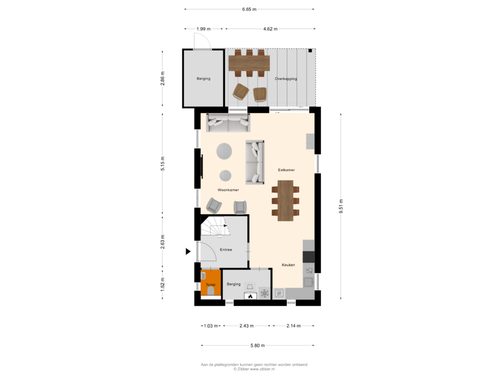 Bekijk plattegrond van Begane Grond van Maasresidence Villa 93