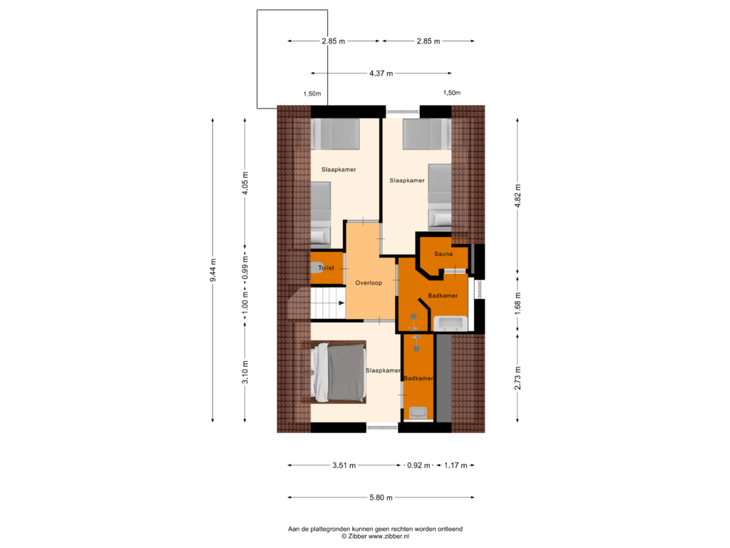 Bekijk plattegrond van Eerste Verdieping van Maasresidence Villa 93