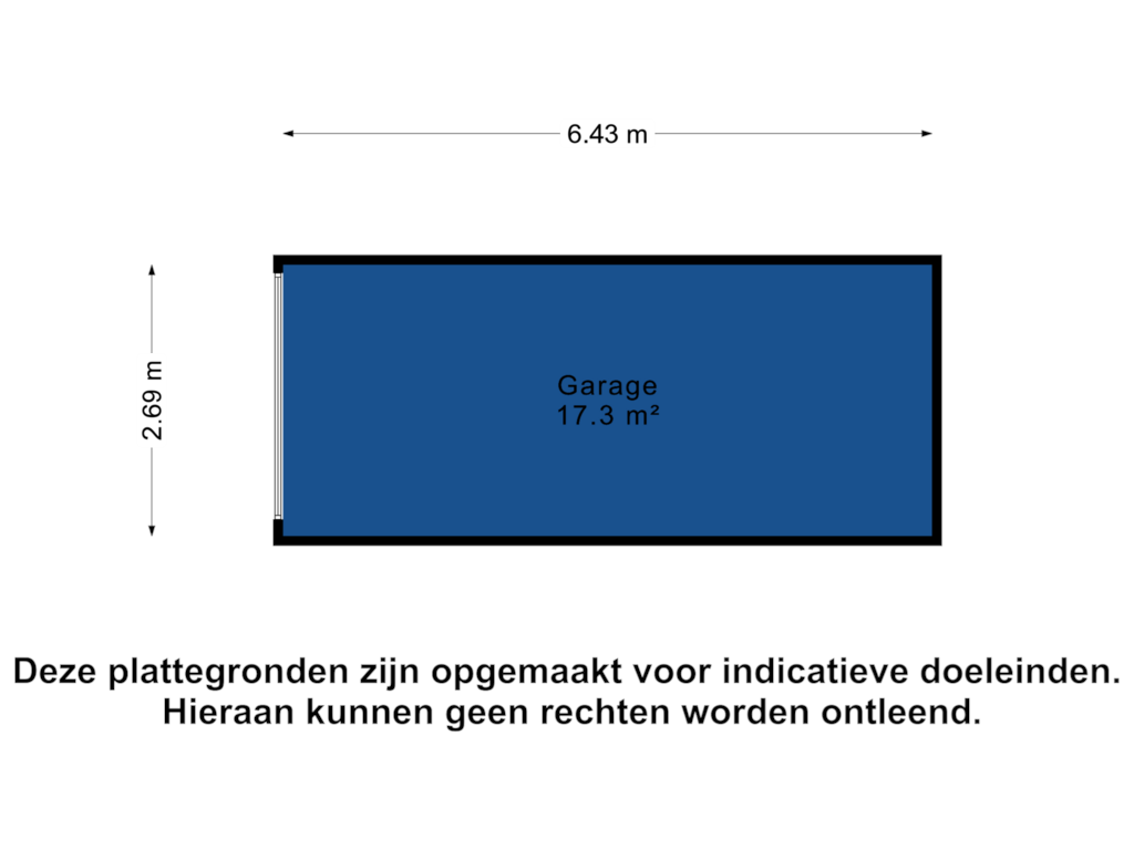 View floorplan of Berging of Stationsstraat 12