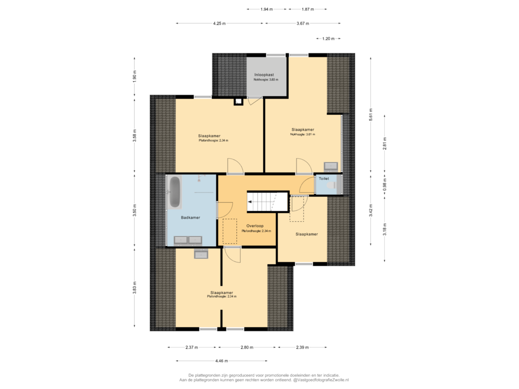 Bekijk plattegrond van 1e Verdieping van Ratelaar 51