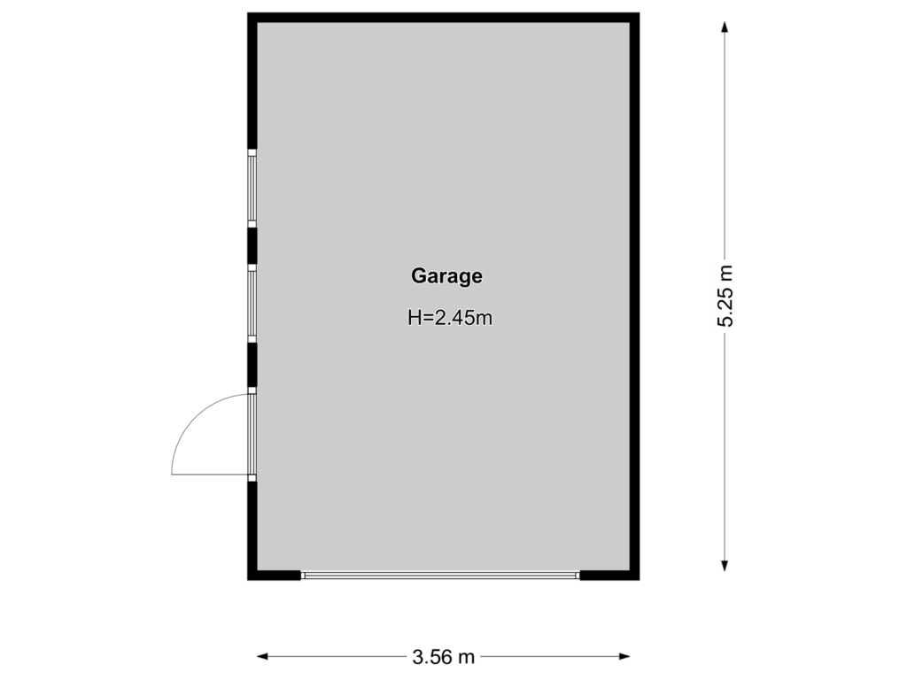 Bekijk plattegrond van Garage van Bloklaan 22-AZG03