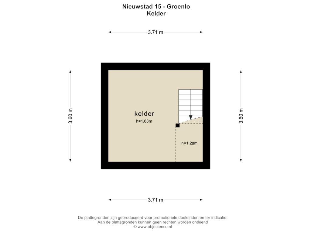 View floorplan of KLEDER of Nieuwstad 15