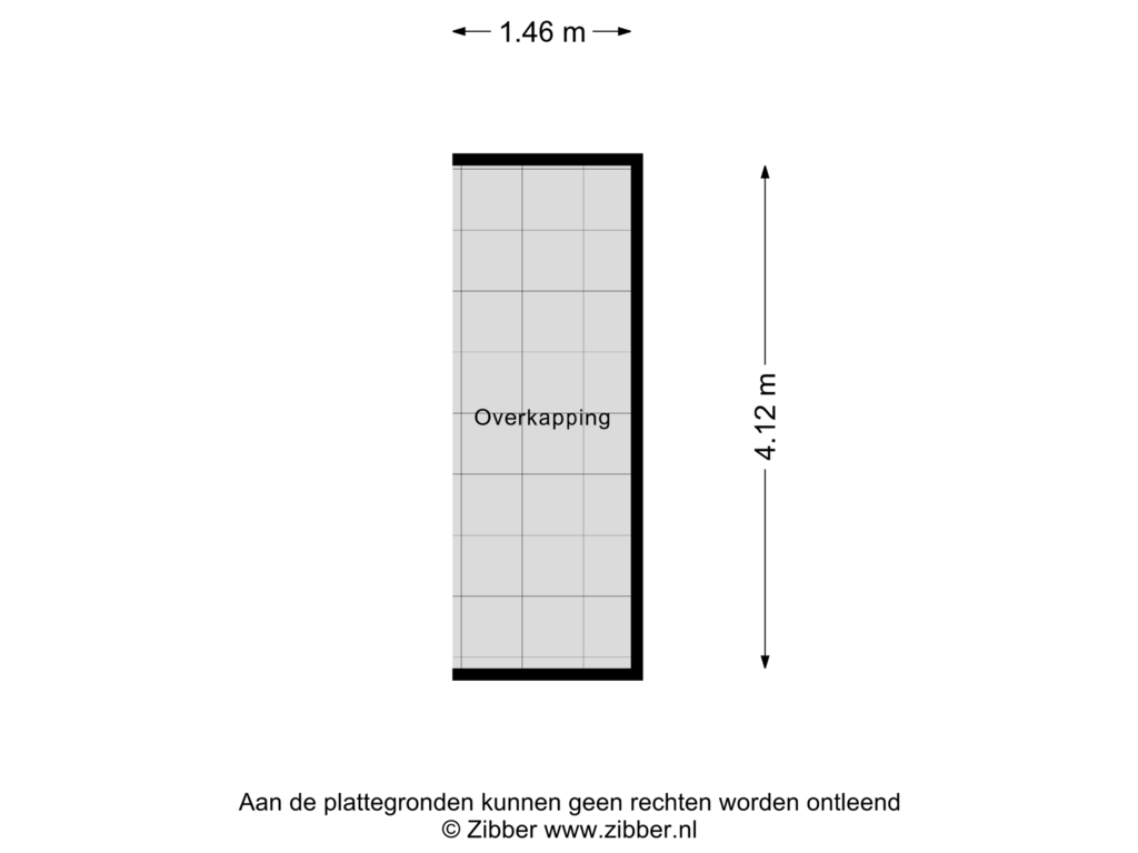 View floorplan of Overkapping of Rozenkransstraat 101