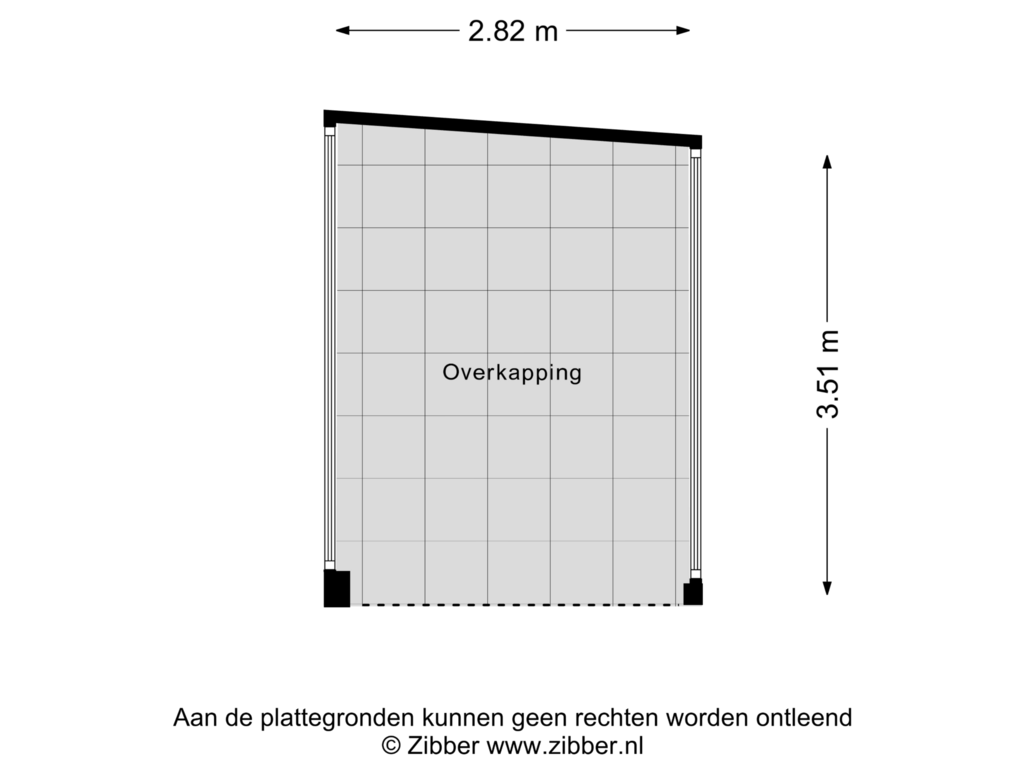 View floorplan of Overkapping of Rozenkransstraat 101