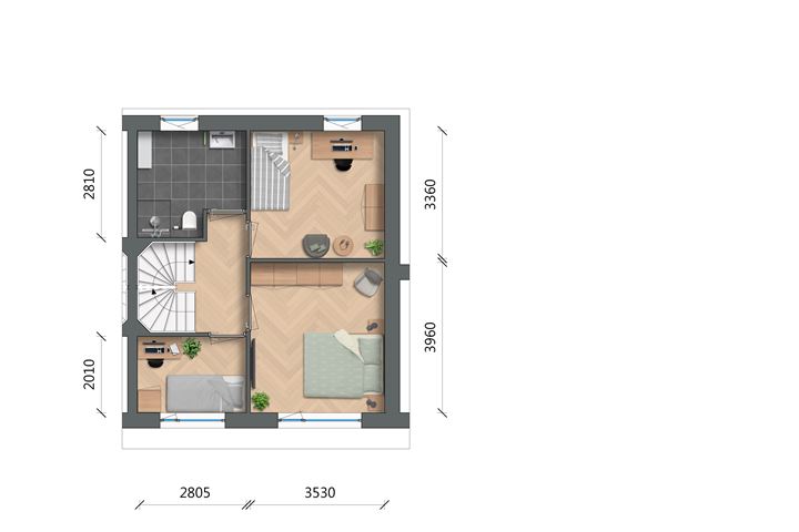 Bekijk foto 3 van Twee-onder-een-kapwoning 26