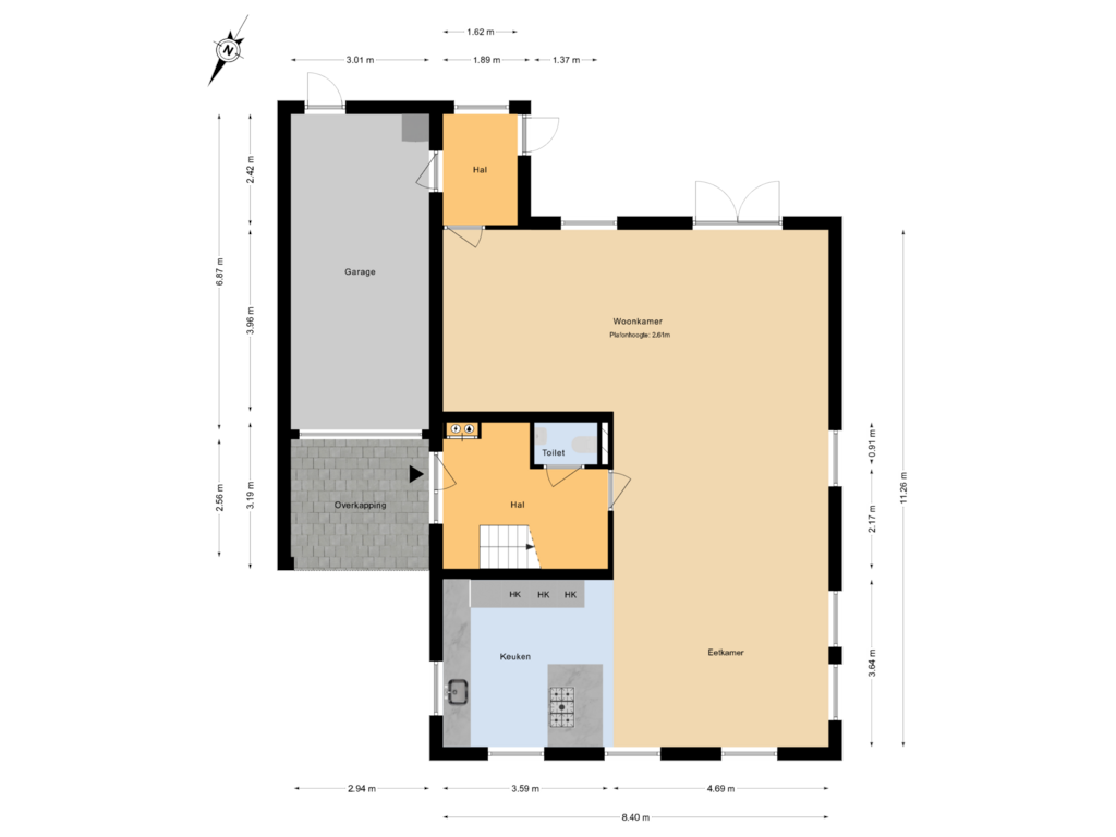 Bekijk plattegrond van Begane Grond van Dokter Zoetemanstraat 9