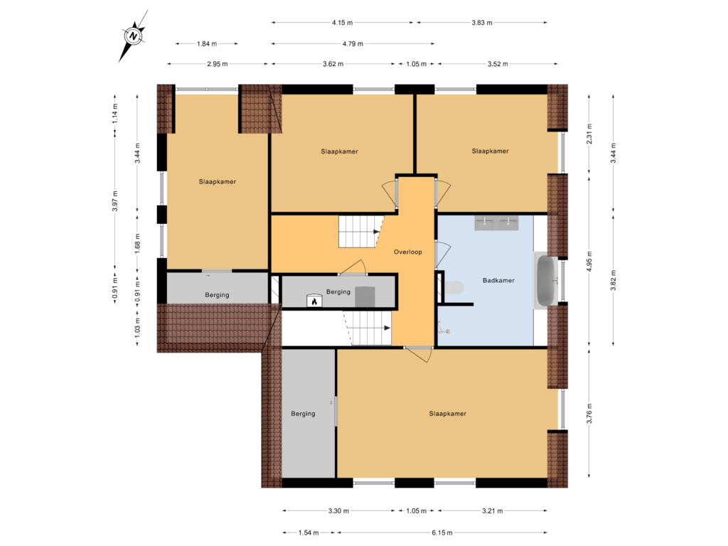 Bekijk plattegrond van 1e Verdieping van Dokter Zoetemanstraat 9