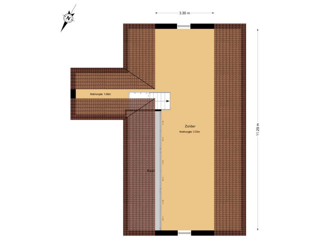 Bekijk plattegrond van 2e Verdieping van Dokter Zoetemanstraat 9