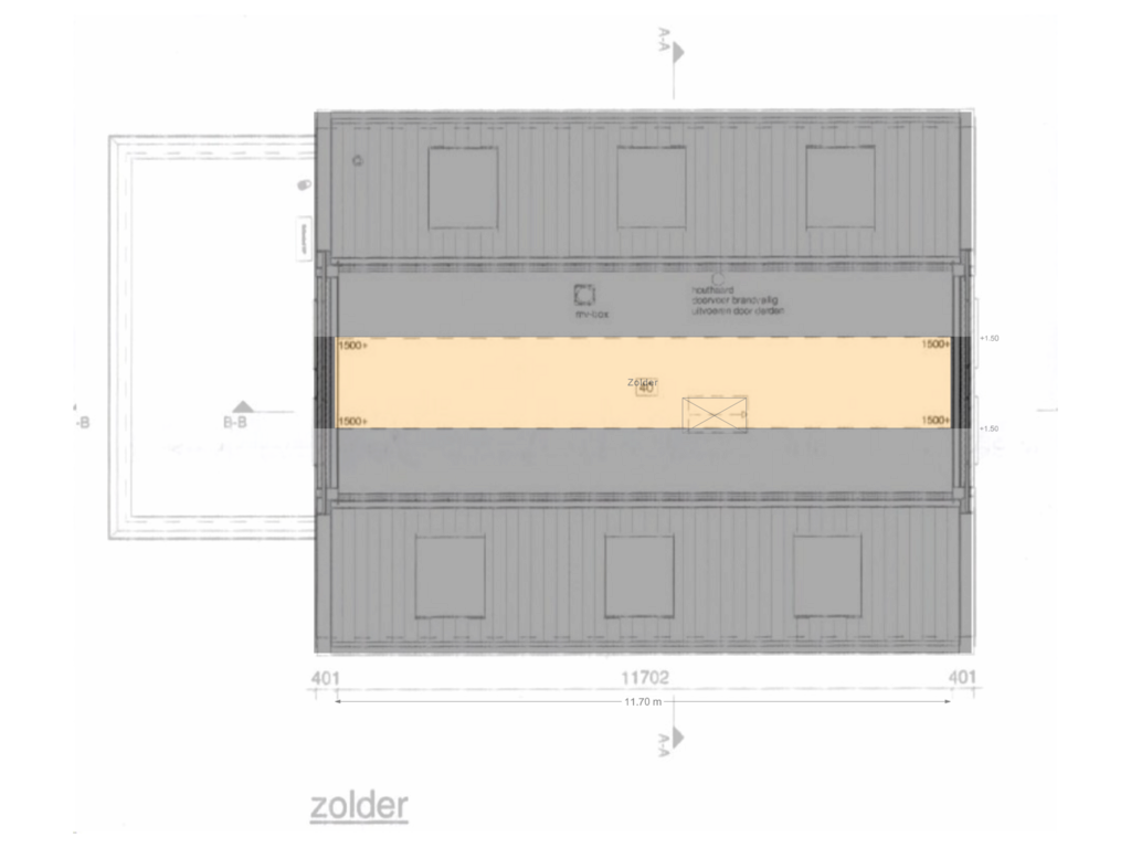 View floorplan of Tweede Verdieping of Middenweg 41